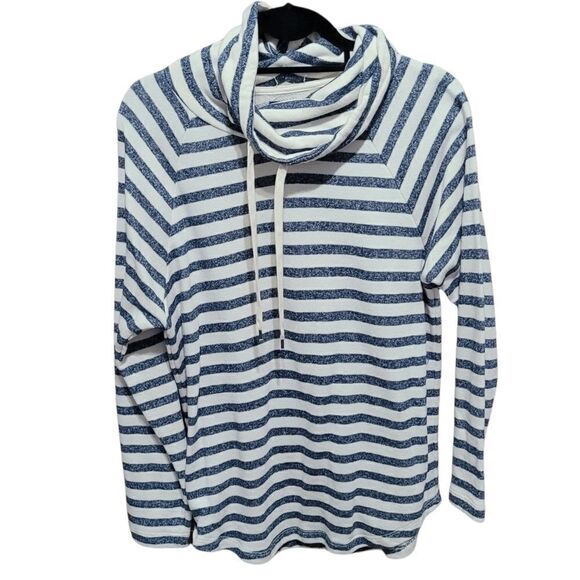 Macy's cowl neck stripe sweatshirt - Picture 2 of 3